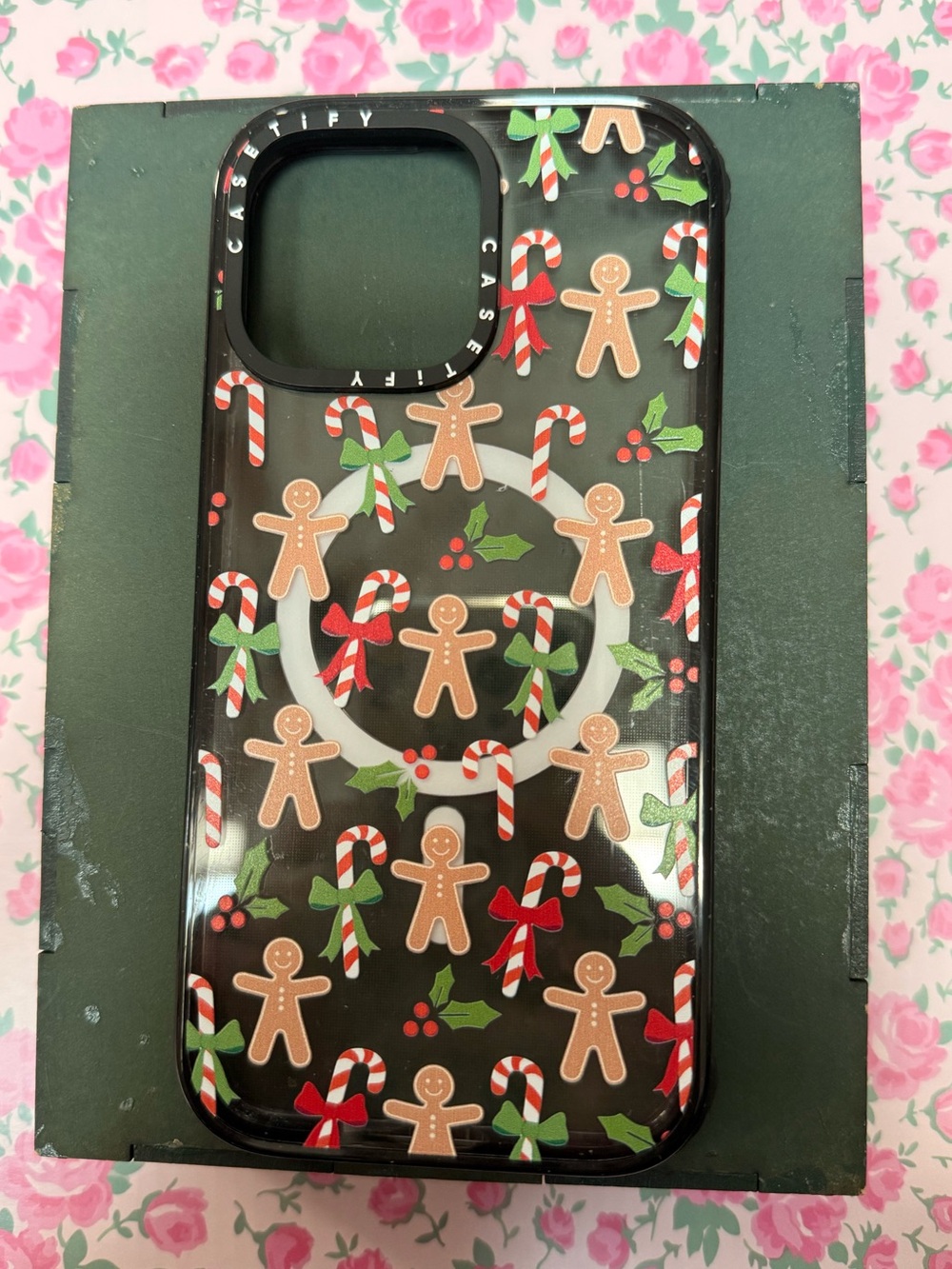 Casetify Holiday Gingerbread Candy Cane iPhone 16 Pro Max Case